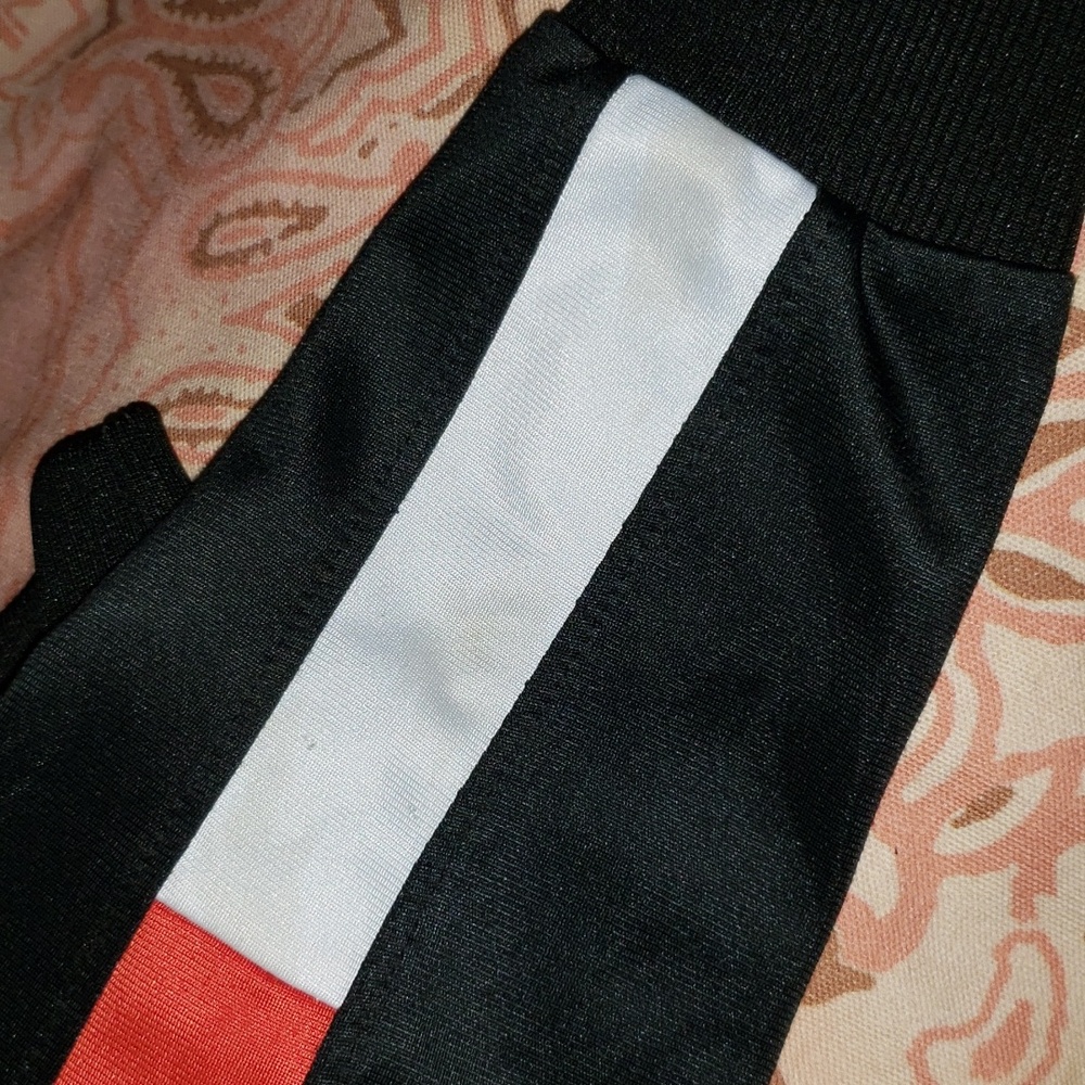 Bundle Red and Black Set Stripes Lines Athletic Sport Matching Set Track Suit Ja - Picture 12 of 16